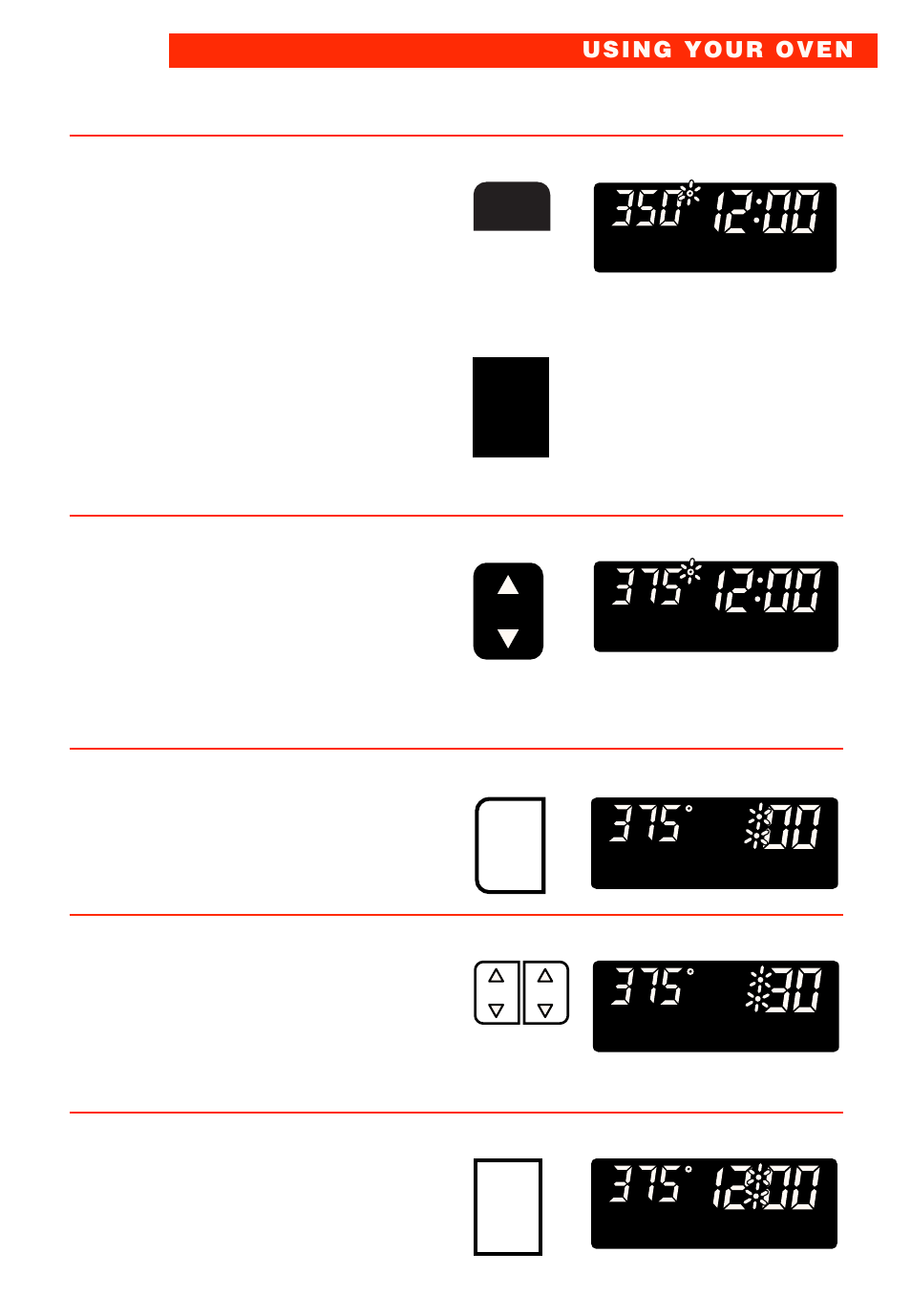 Choose setting, Set temperature (optional), Press cook time pad. 5. set cook time | Press delay start time pad | Whirlpool RBS277PD User Manual | Page 29 / 52