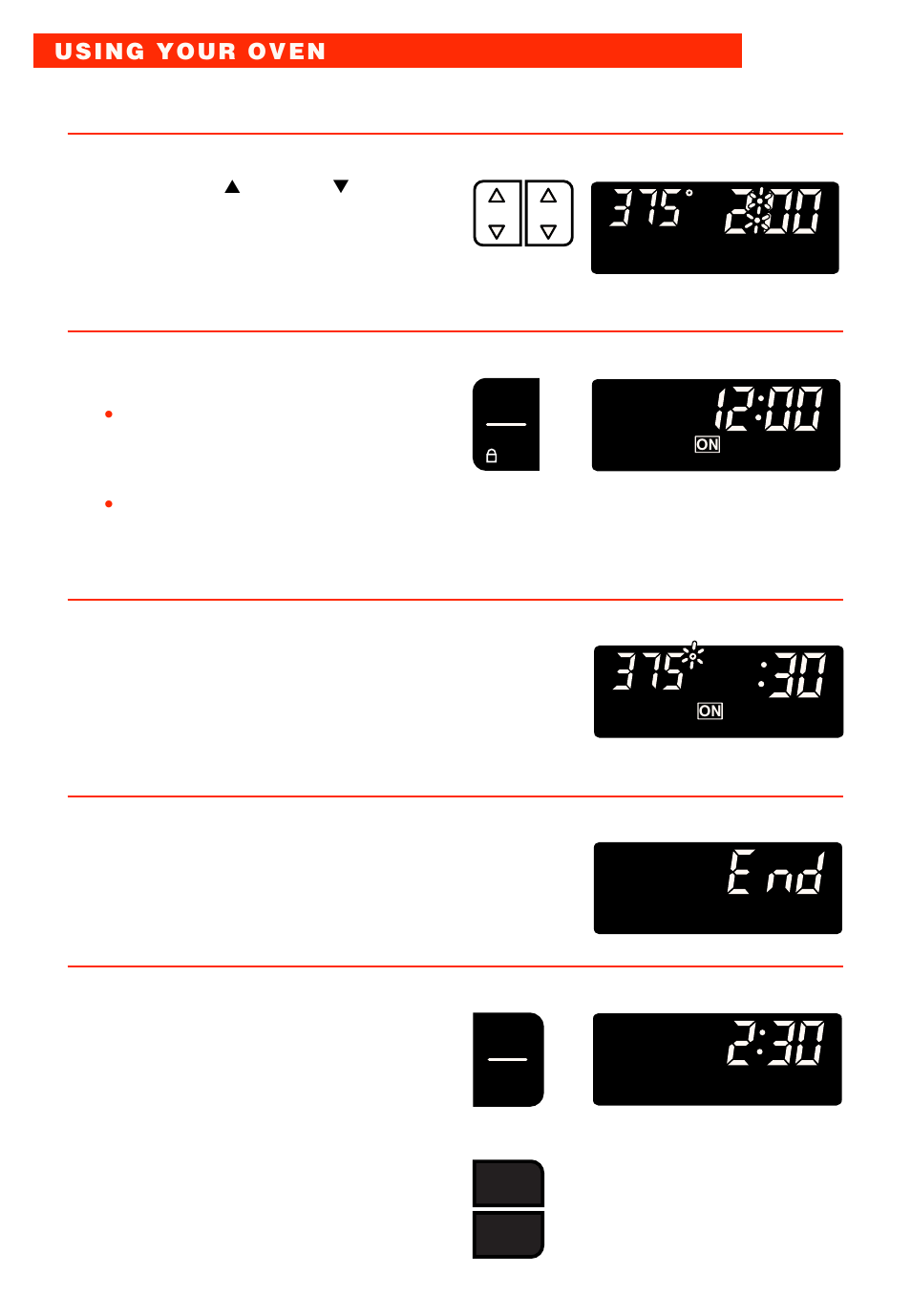 Set start time, Complete entry, When start time is reached | When cooking is done, Turn off oven | Whirlpool RBS277PD User Manual | Page 30 / 52