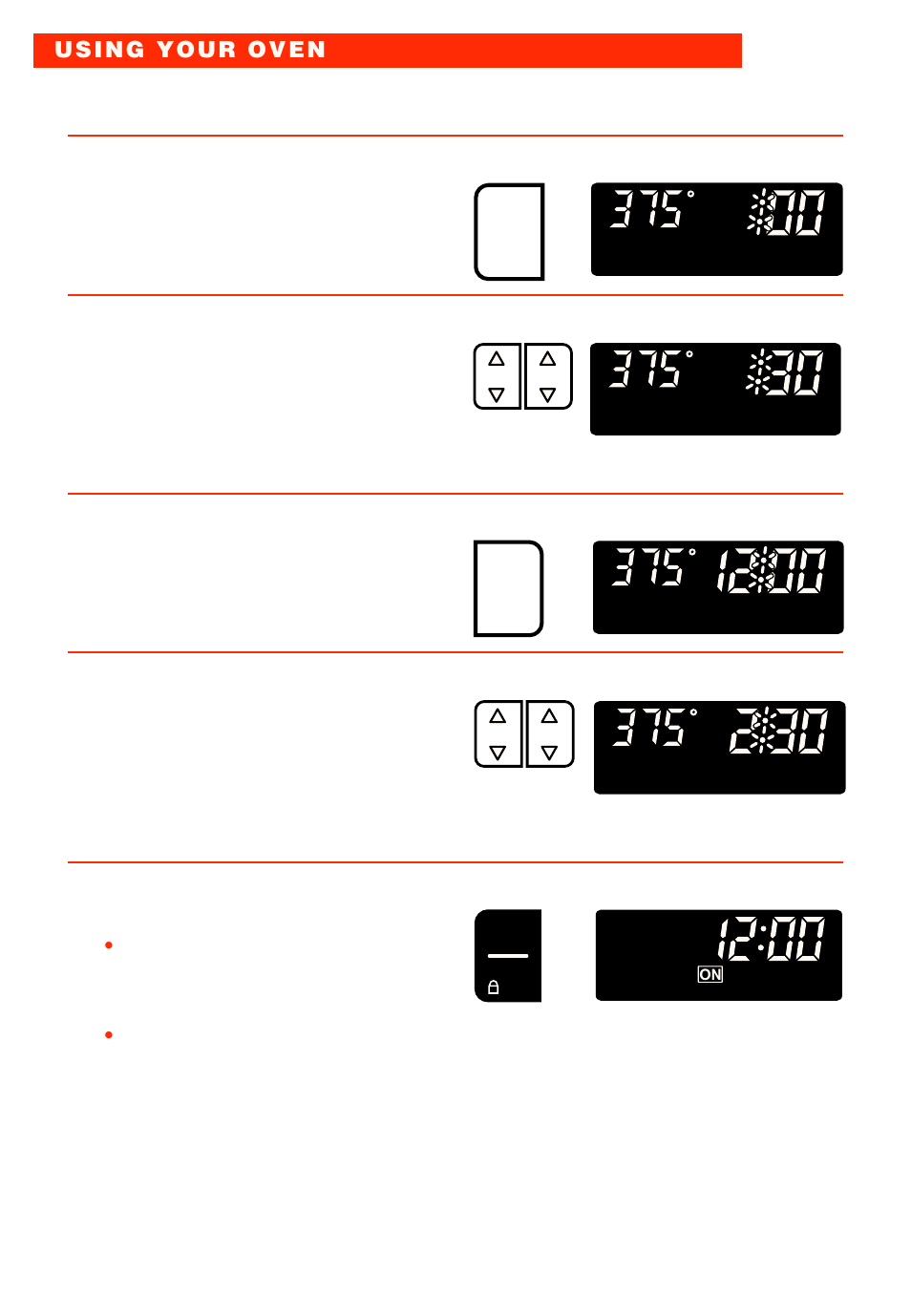 Press cook time pad. 5. set cook time, Press stop time pad. 7. set stop time, Complete entry | Whirlpool RBS277PD User Manual | Page 34 / 52