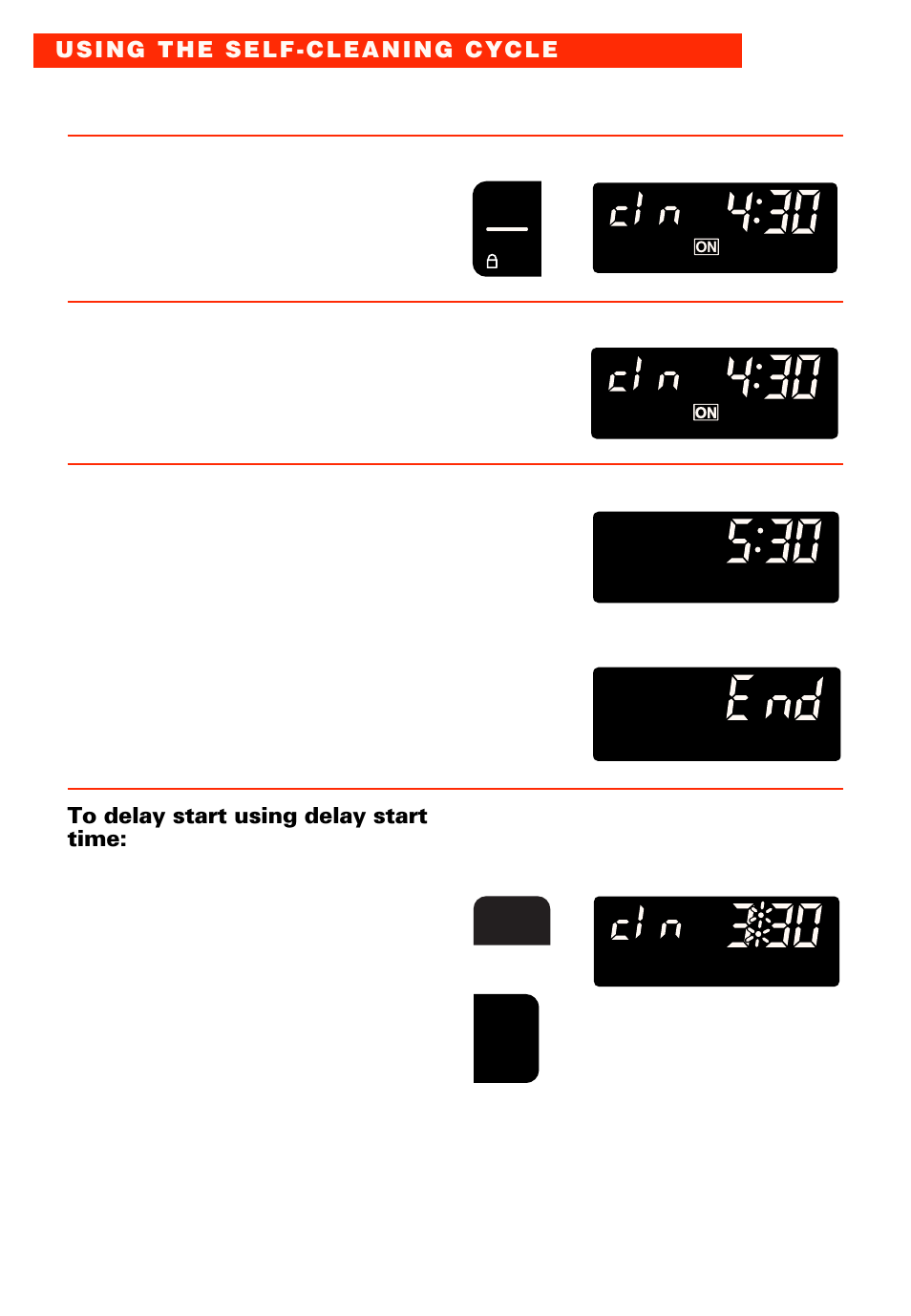 Start oven. 4. after self-cleaning cycle starts | Whirlpool RBS277PD User Manual | Page 38 / 52