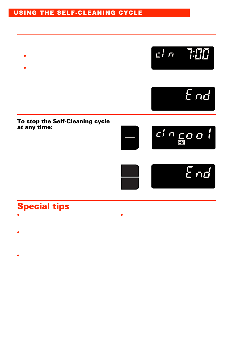 Special tips, After self-cleaning cycle ends | Whirlpool RBS277PD User Manual | Page 40 / 52