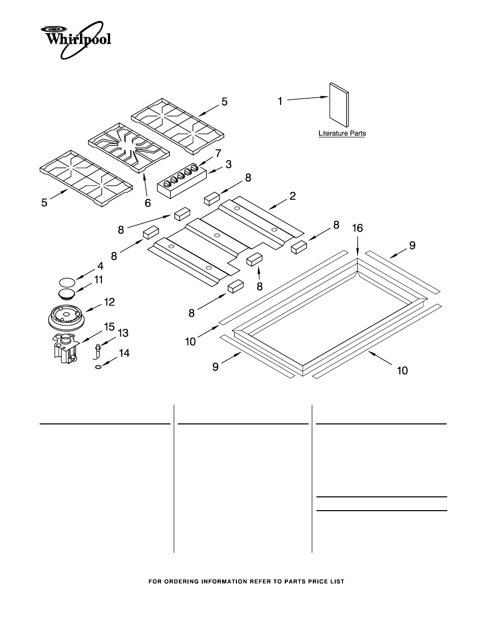 Whirlpool GLS3665R User Manual | 2 pages