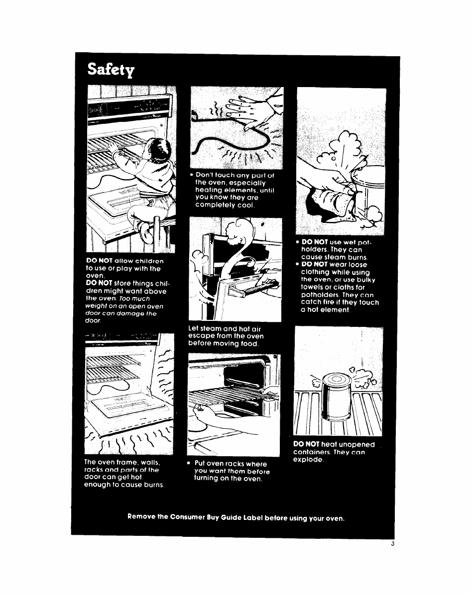 Safety | Whirlpool RB26OOXK User Manual | Page 3 / 16