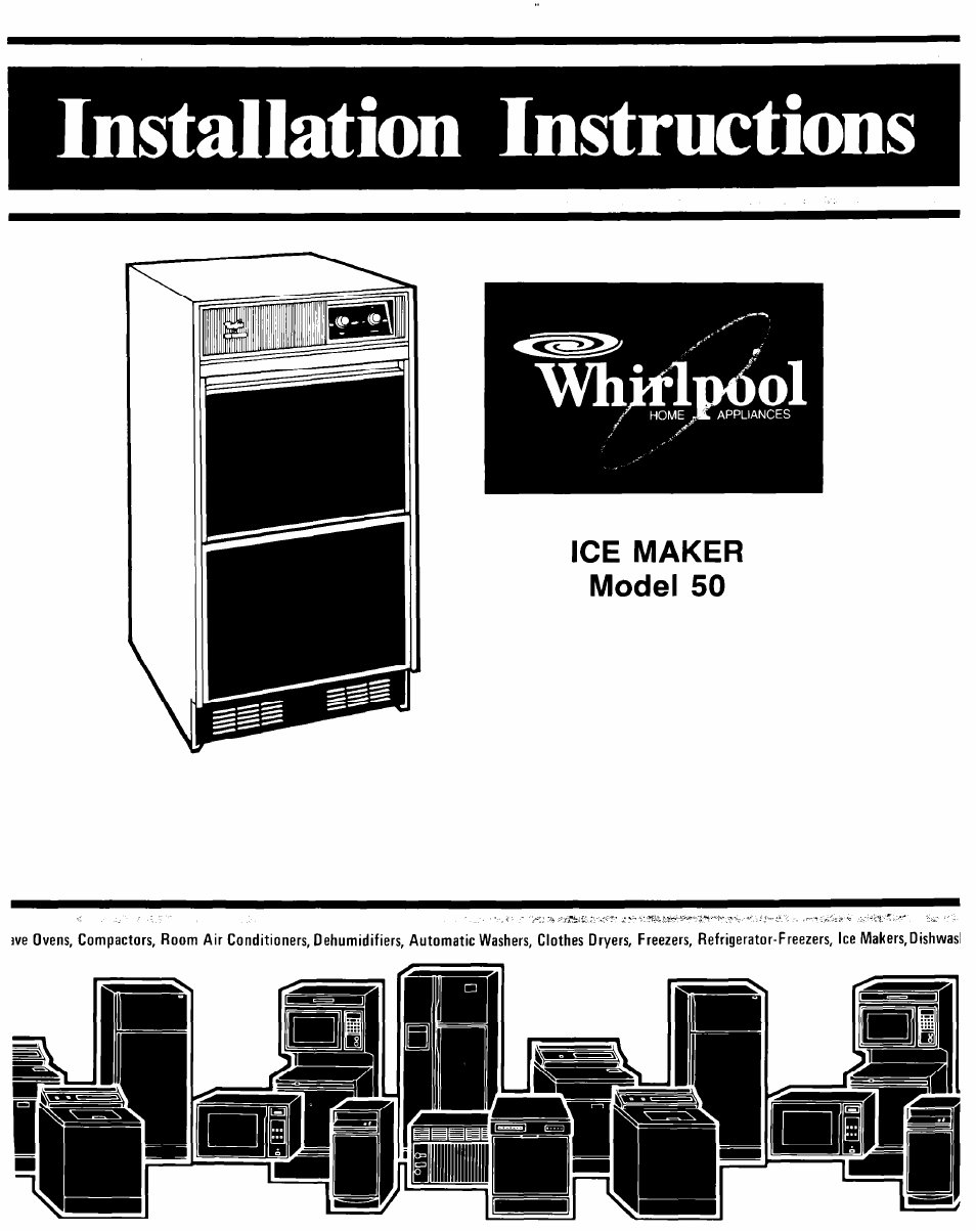 Whirlpool 50 User Manual | 8 pages