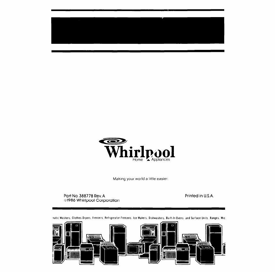 Whirlpool | Whirlpool LA7700XP User Manual | Page 16 / 16