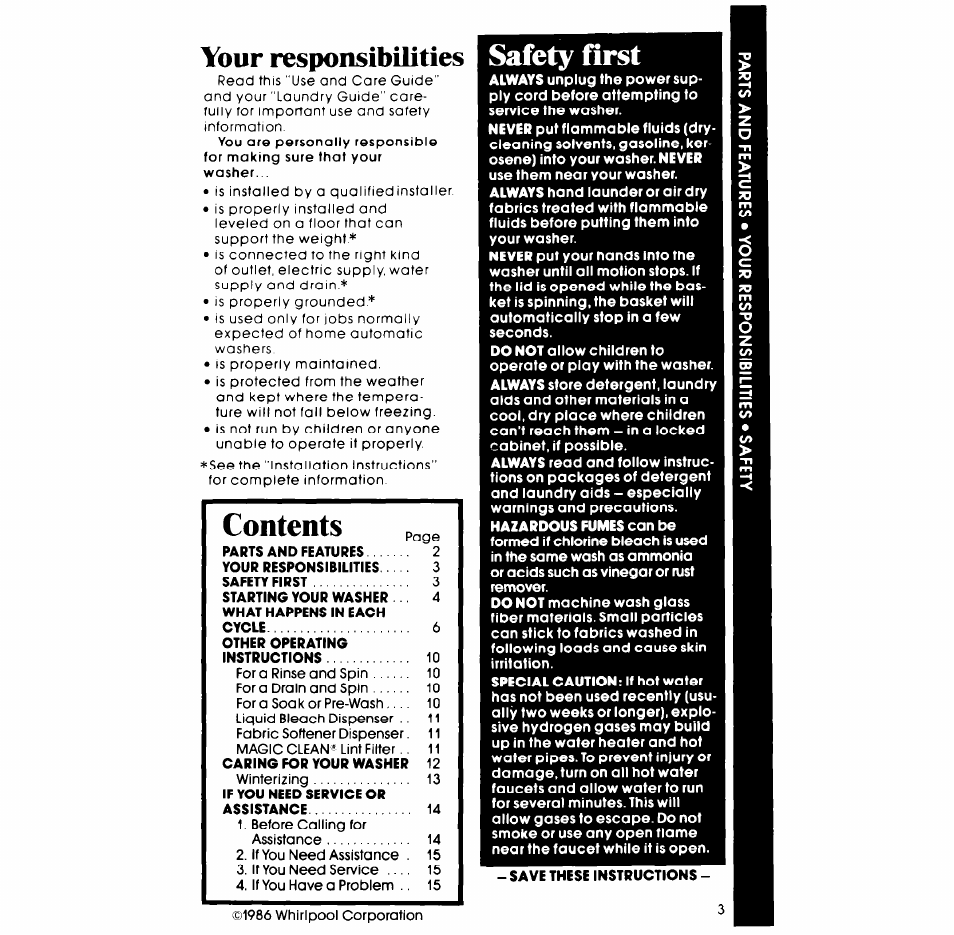 Whirlpool LA7700XP User Manual | Page 3 / 16