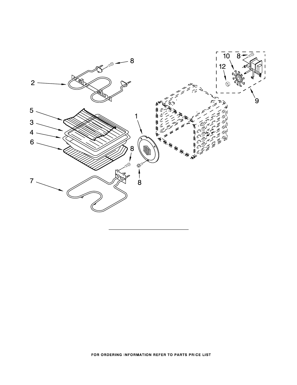 Internal oven, Internal oven parts | Whirlpool GBD307PRQ01 User Manual | Page 7 / 10