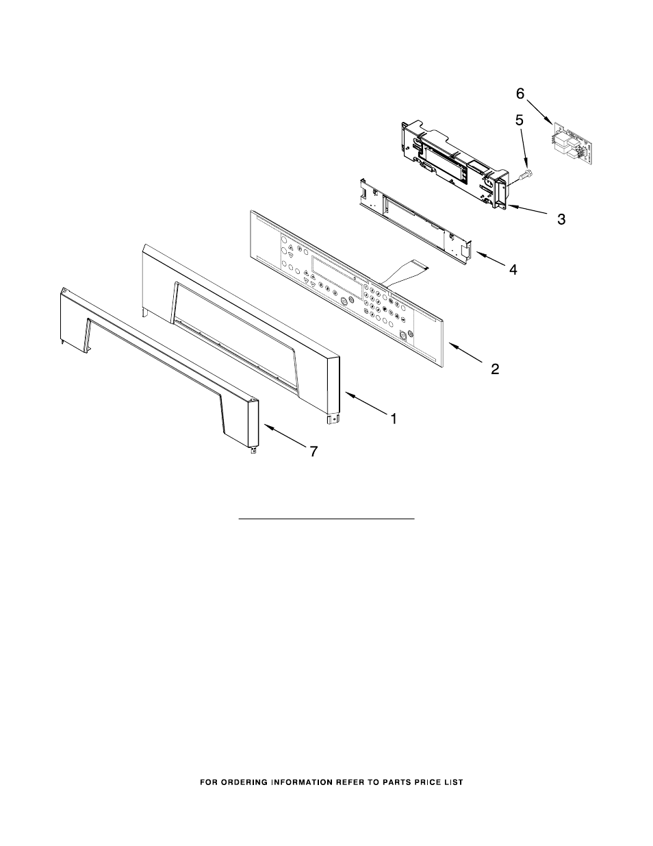 Control panel, Control panel parts | Whirlpool GBD307PRQ01 User Manual | Page 8 / 10
