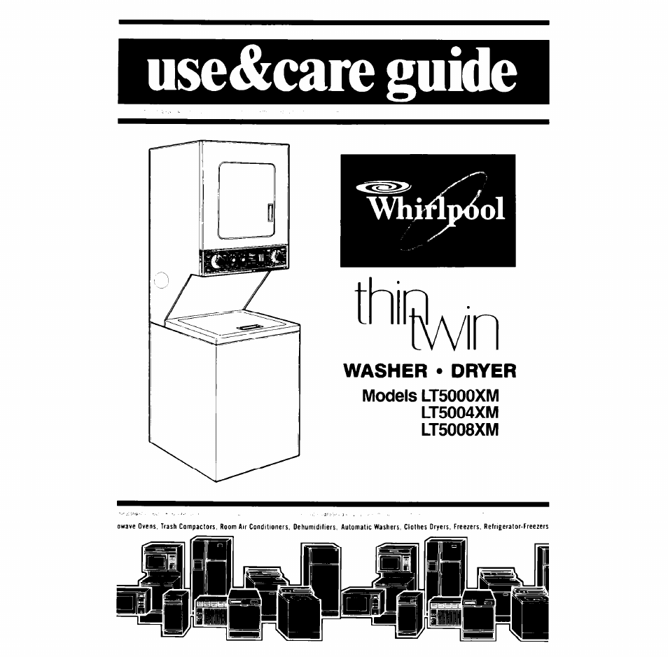 Whirlpool LT5008XM User Manual | 20 pages