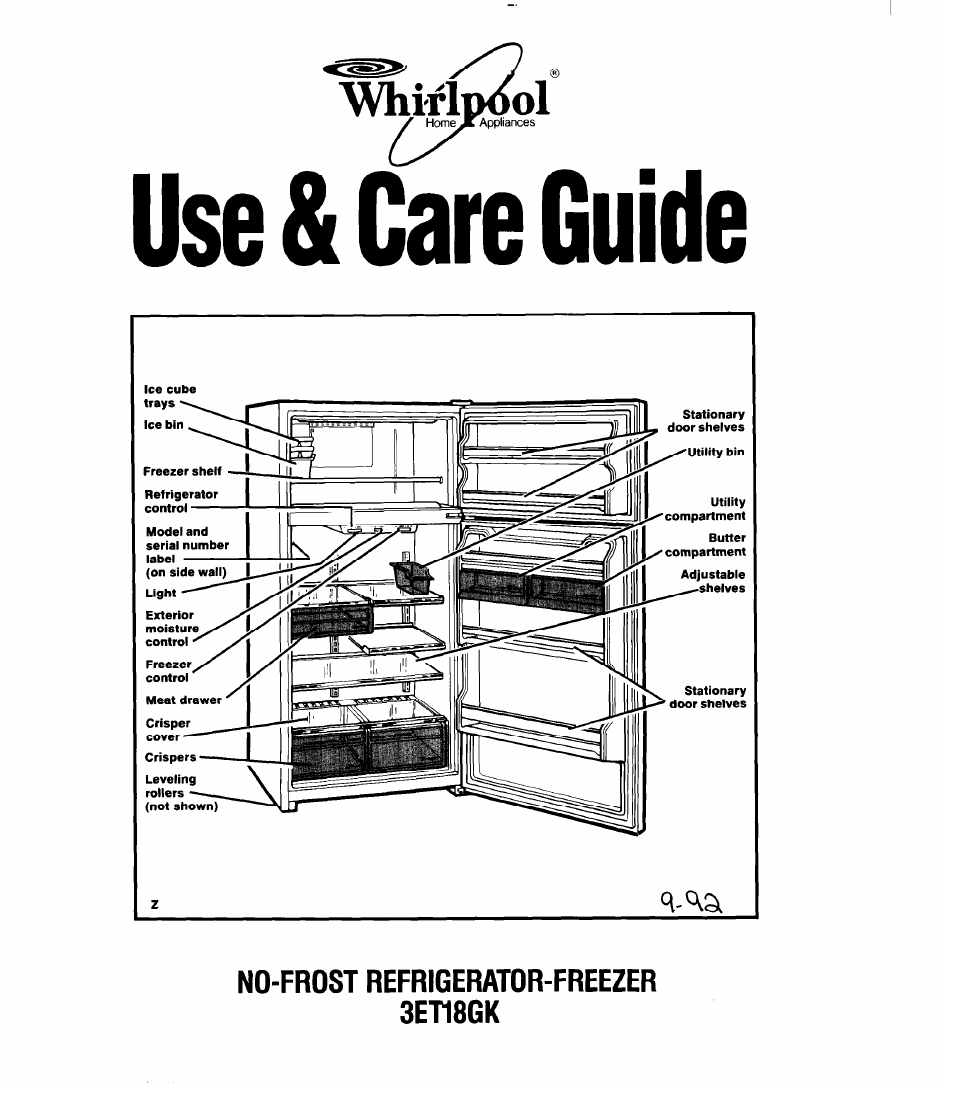 Whirlpool 3Ell8GK User Manual | 16 pages