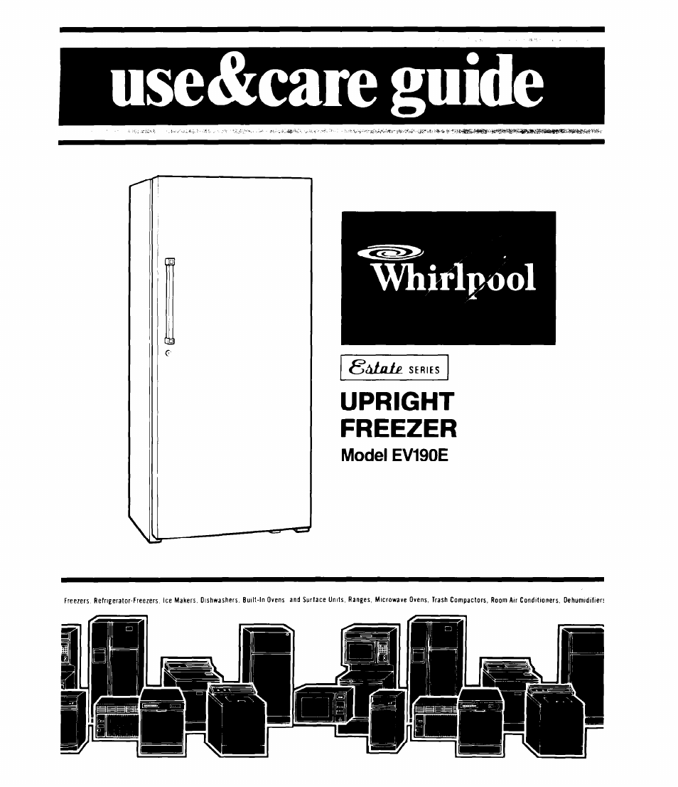 Whirlpool EV190E User Manual | 12 pages