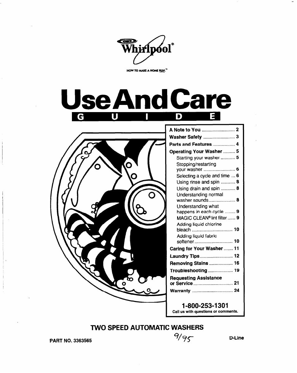 Whirlpool 3363565 User Manual | 22 pages