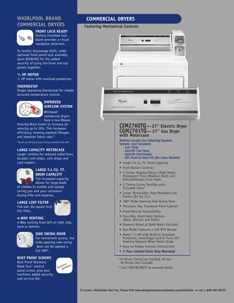 Whirlpool CGM2761TQ User Manual | 2 pages