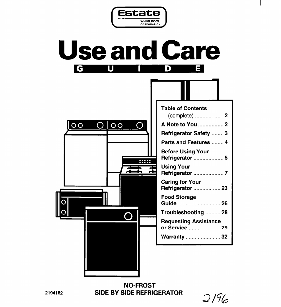 Whirlpool 2194182 User Manual | 68 pages