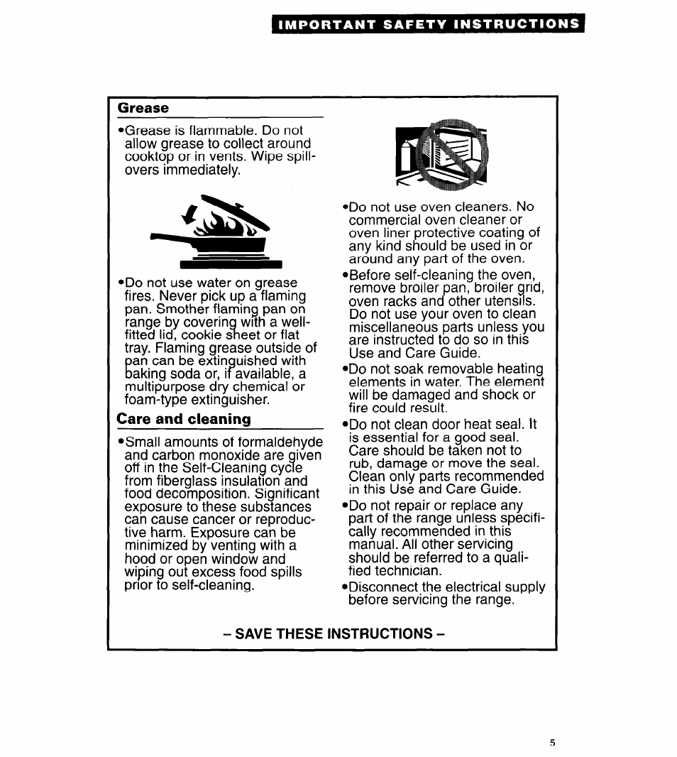 Whirlpool FES310Y User Manual | Page 5 / 32