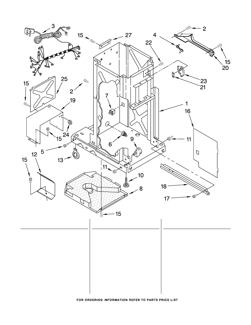 Frame, Frame parts | Whirlpool TU800SPPB2 User Manual | Page 2 / 7