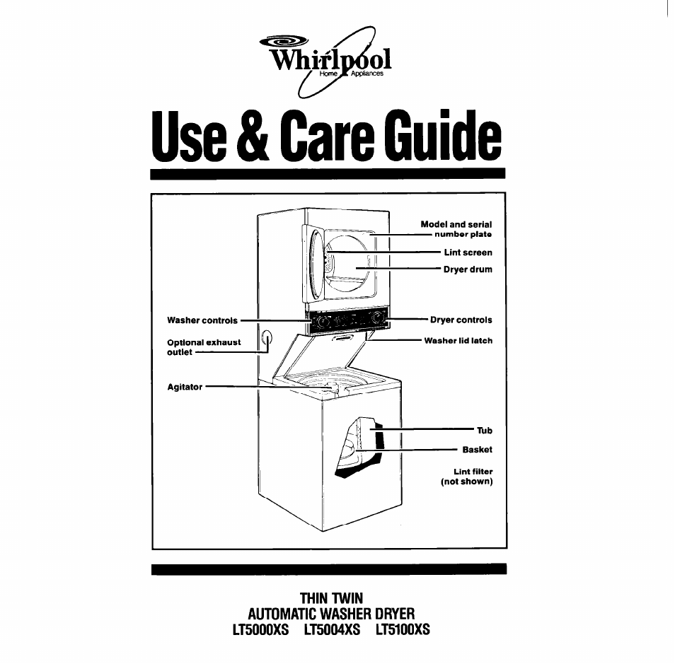 Whirlpool LT51OOXS User Manual | 20 pages