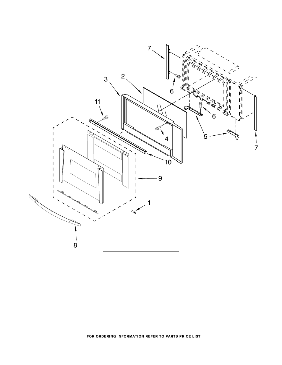 Microwave door, Microwave door parts | Whirlpool GMC305PRS02 User Manual | Page 10 / 12