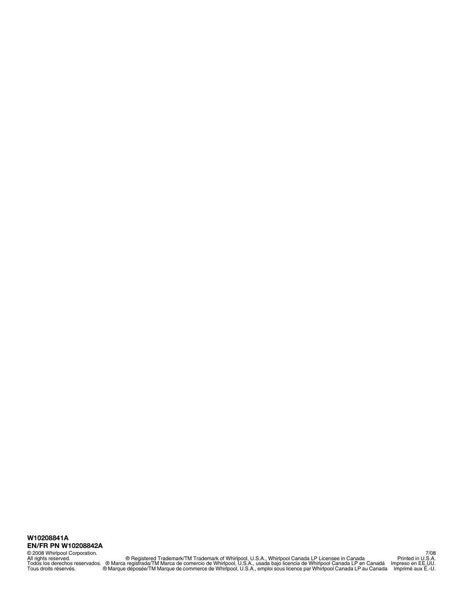 Whirlpool WF-L200V User Manual | Page 54 / 54