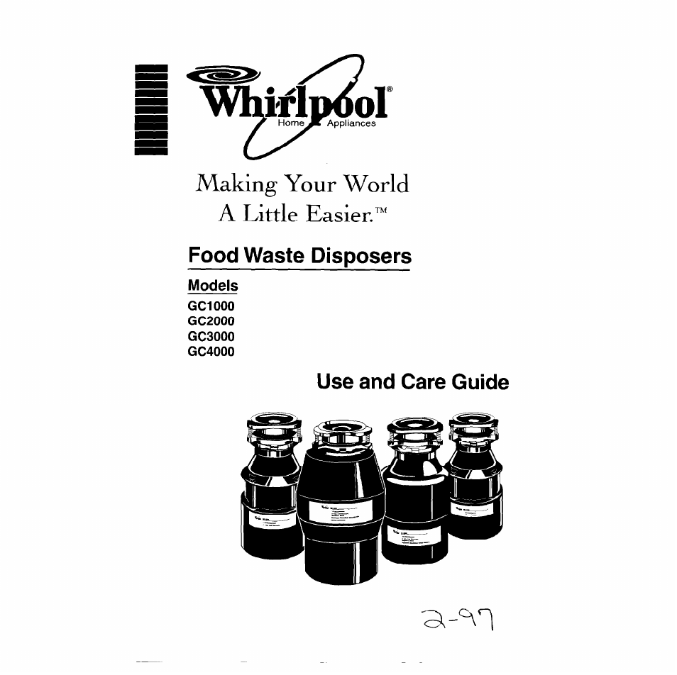 Whirlpool GCI 000 User Manual | 8 pages