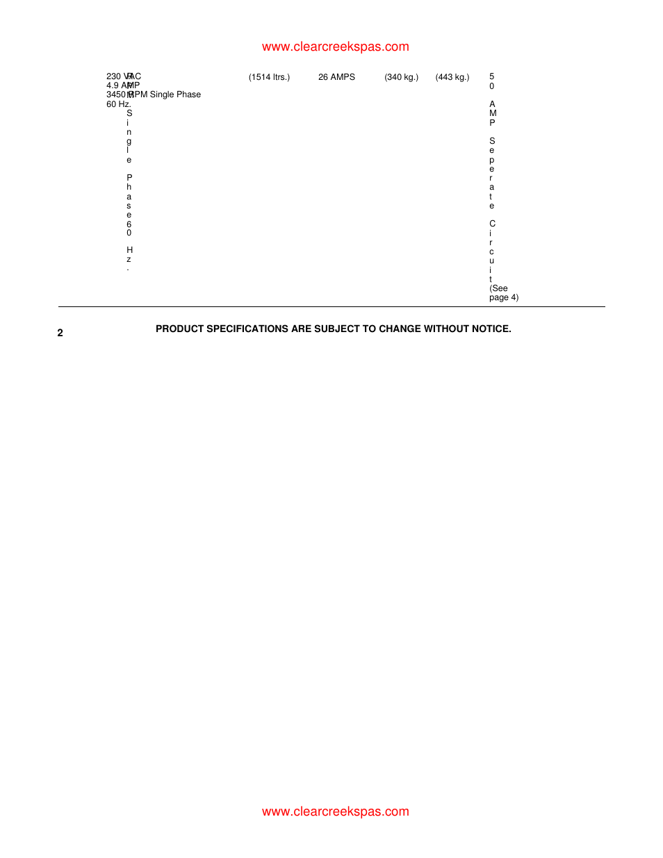 Whirlpool oortable spa User Manual | Page 6 / 43