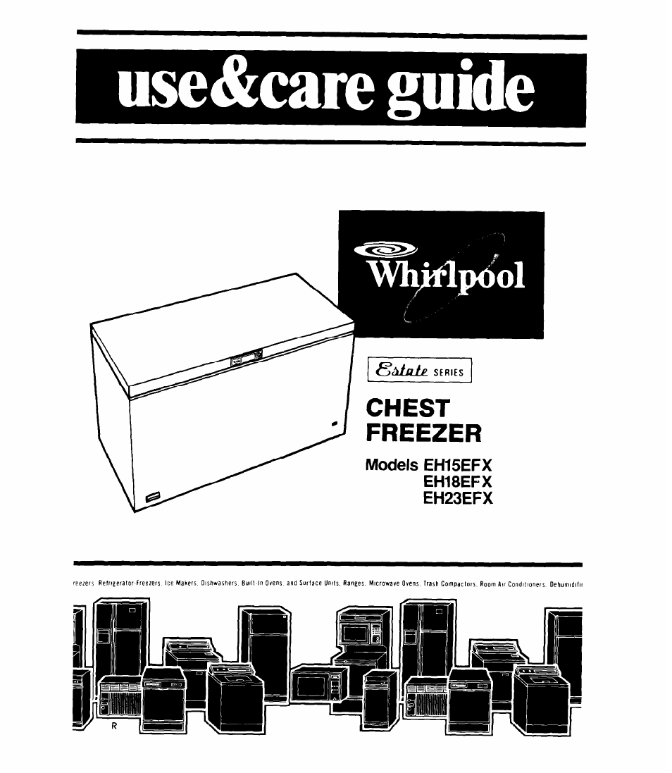 Whirlpool EH23EFX User Manual | 12 pages