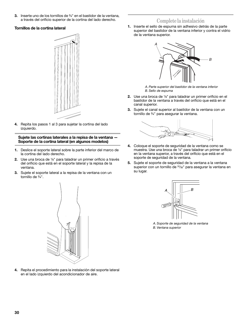 Complete la instalación | Whirlpool 66161279 User Manual | Page 30 / 60