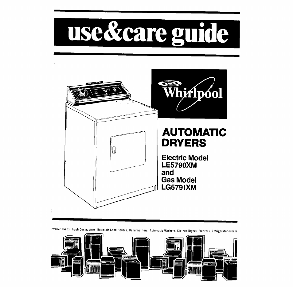 Whirlpool Gas LG5791XM User Manual | 12 pages