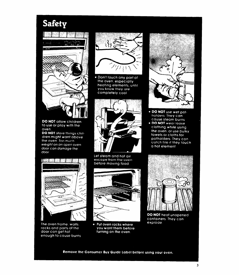 Safety | Whirlpool RB270PXK User Manual | Page 3 / 20