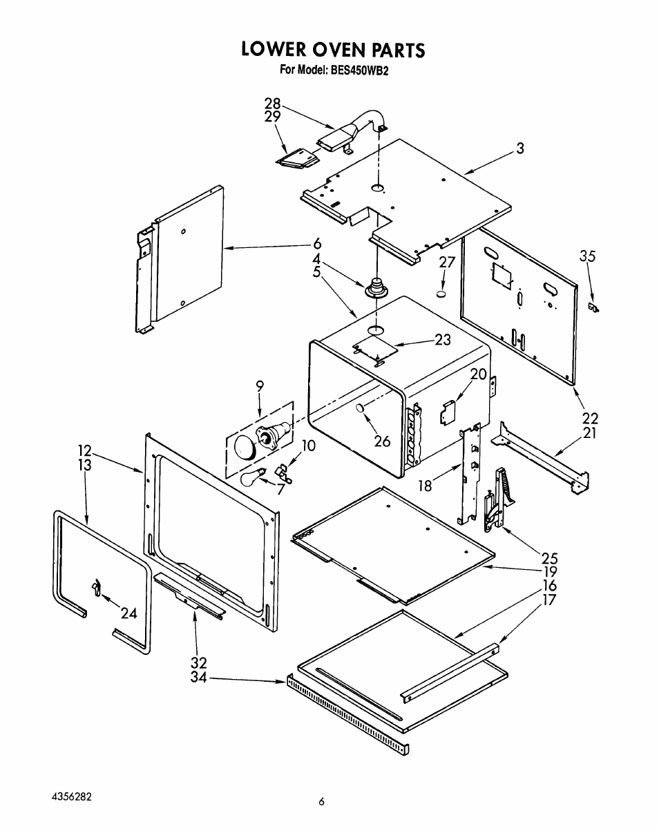 Lower oven | Whirlpool BES450WB2 User Manual | Page 9 / 18