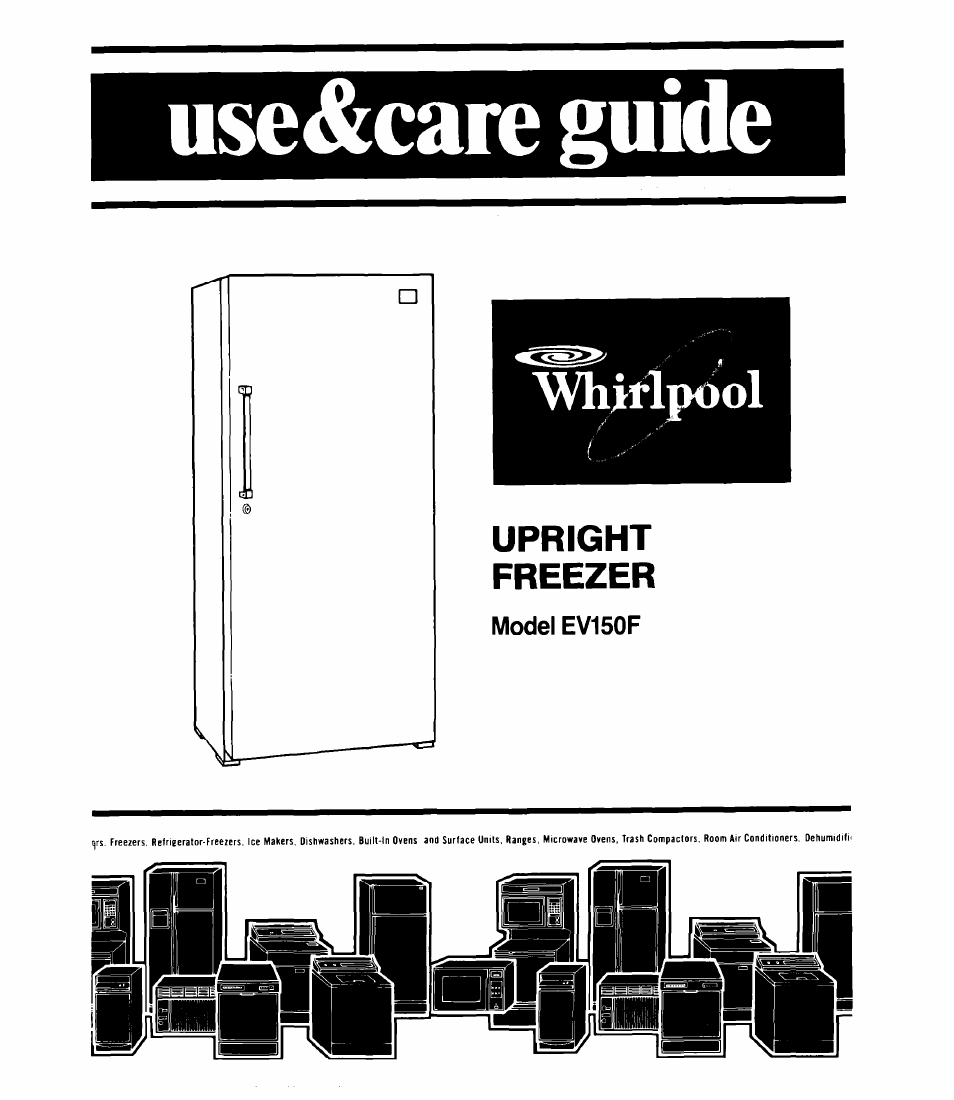 Whirlpool EV150F User Manual | 12 pages