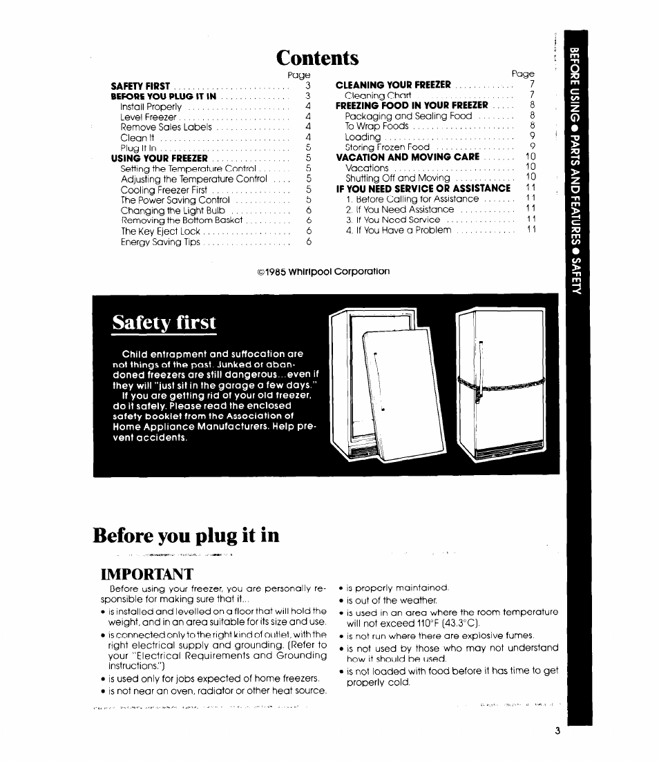 Whirlpool EV150F User Manual | Page 3 / 12