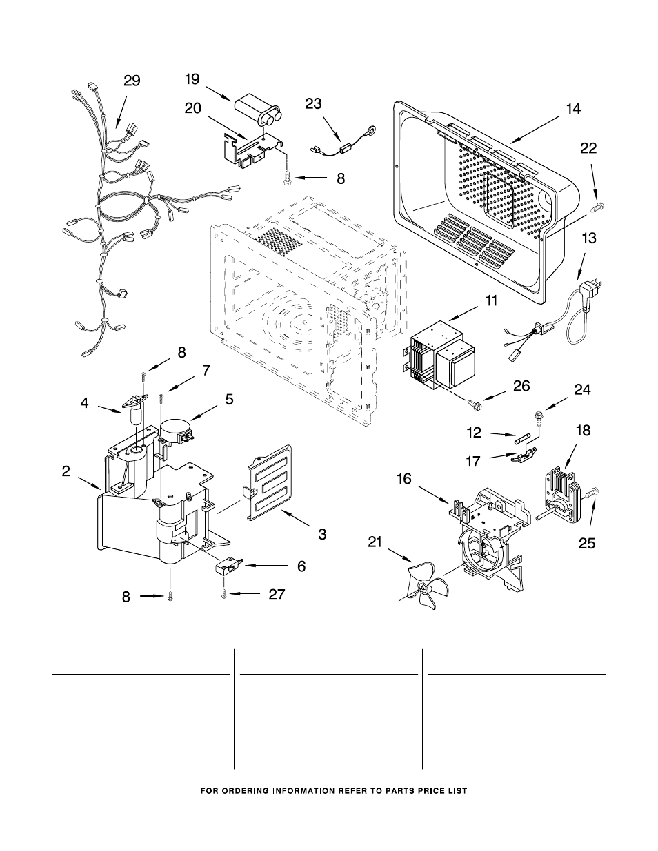 Oven interior, Oven interior parts | Whirlpool GM8155XJB0 User Manual | Page 3 / 8