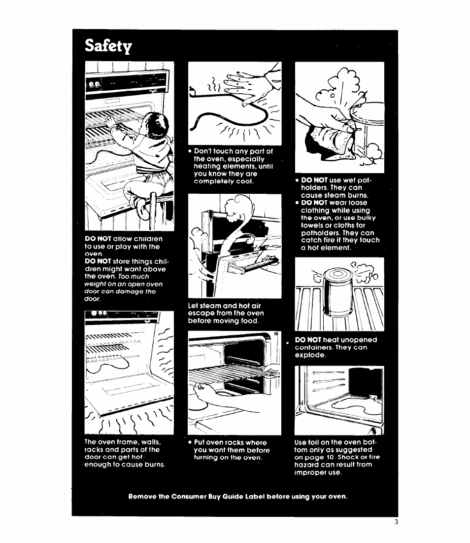 Safety | Whirlpool RB2OOOXK User Manual | Page 3 / 12
