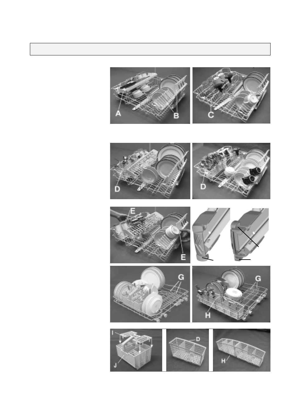Dishwasher loading instructions and racks provided | Whirlpool ADG 7560 User Manual | Page 3 / 4