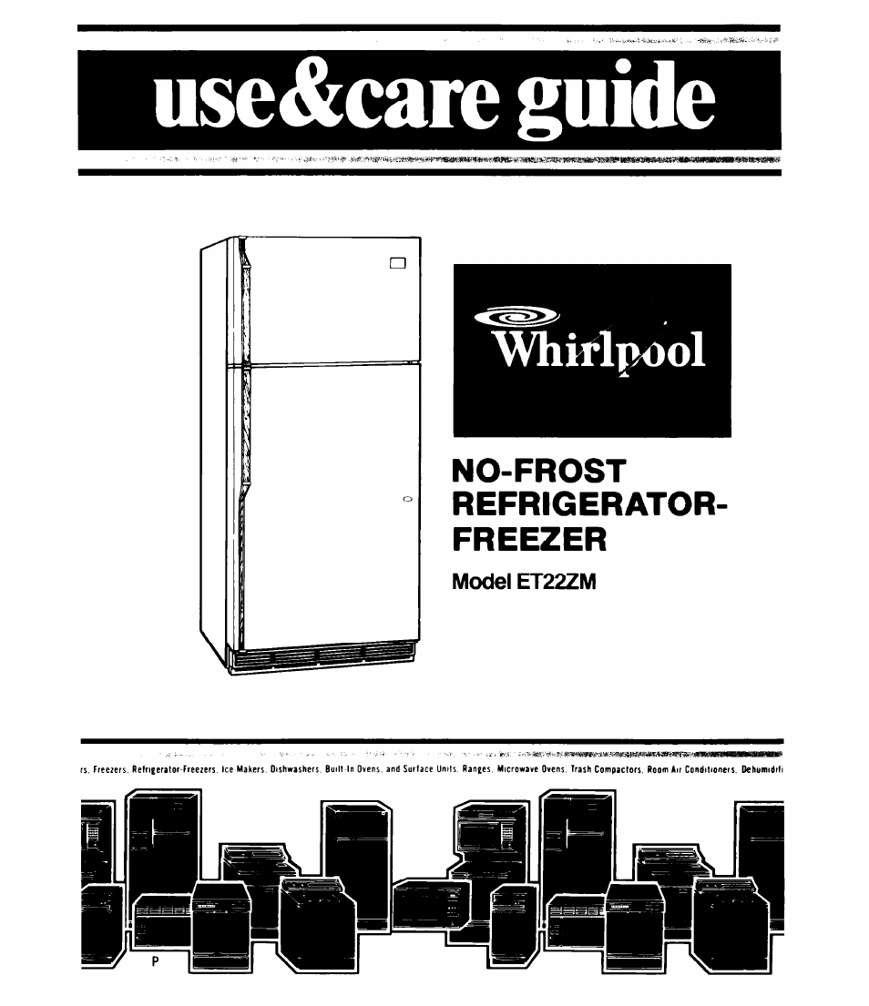 Whirlpool ET22ZM User Manual | 16 pages