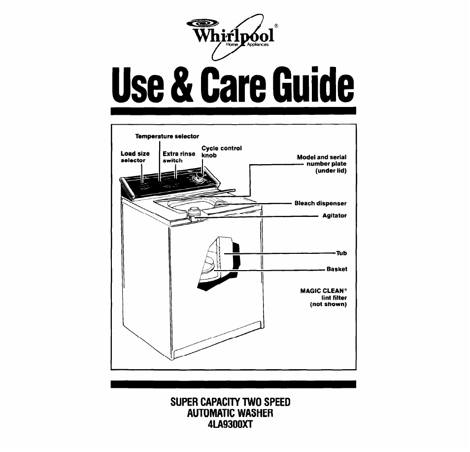 Whirlpool 4LA9300XT User Manual | 16 pages