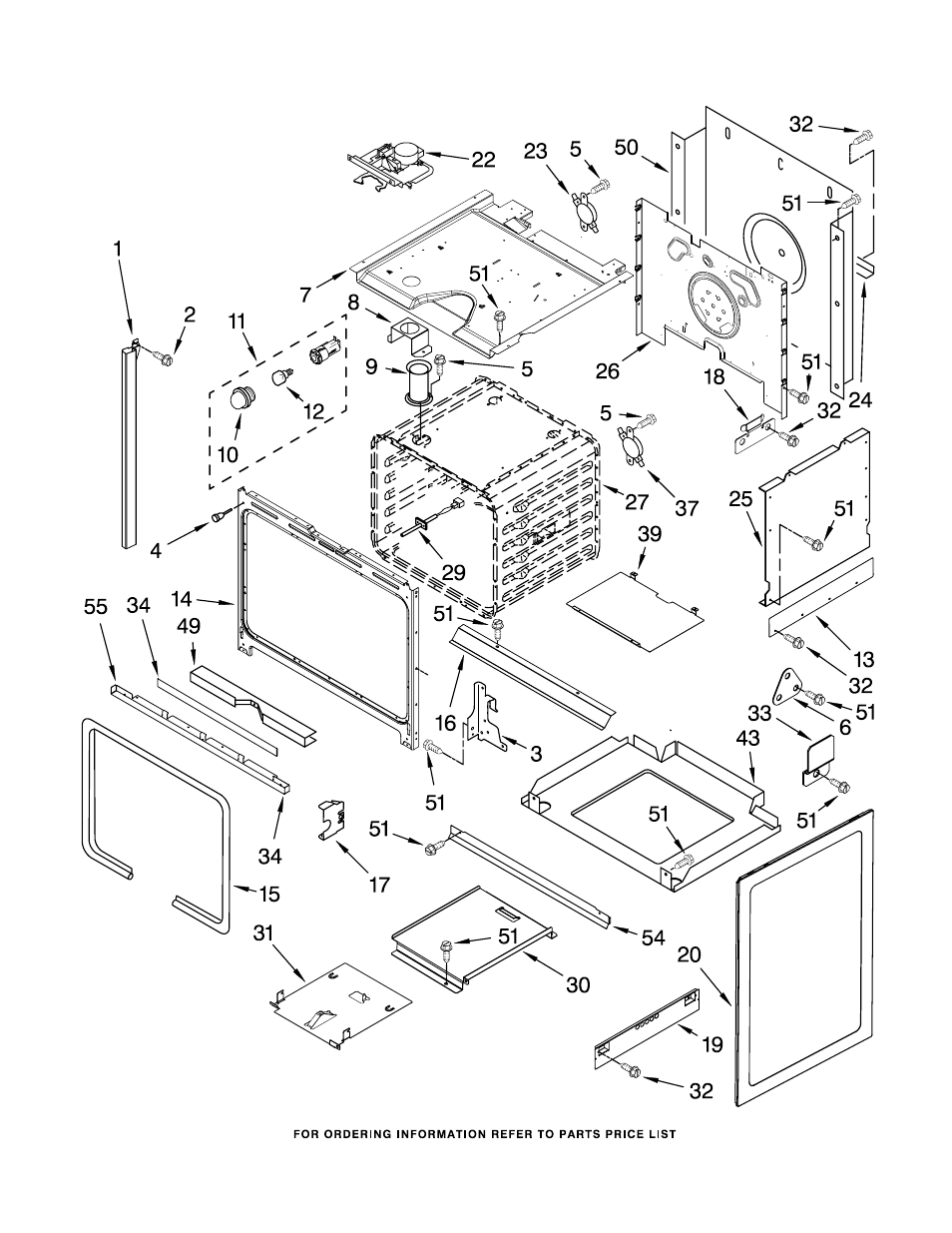 Oven, Oven parts | Whirlpool GW395LEPQ03 User Manual | Page 3 / 10