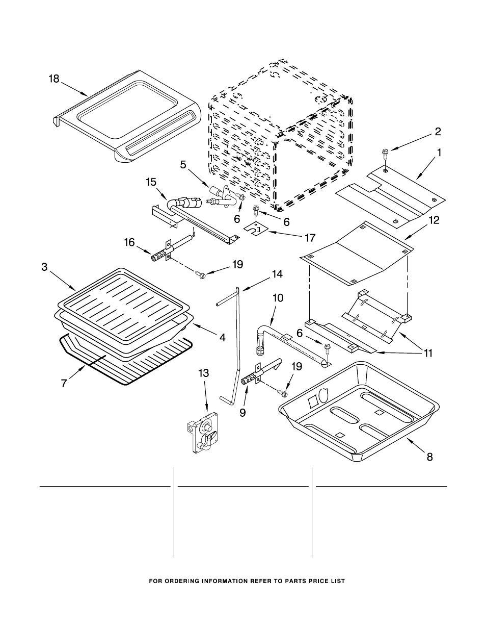 Internal oven, Internal oven parts | Whirlpool GW395LEPQ03 User Manual | Page 8 / 10