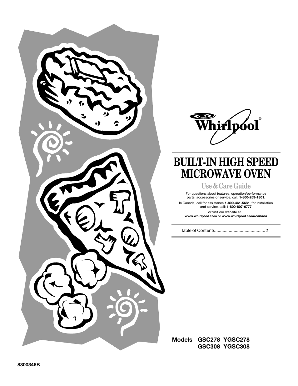 Whirlpool GSC308 User Manual | 24 pages