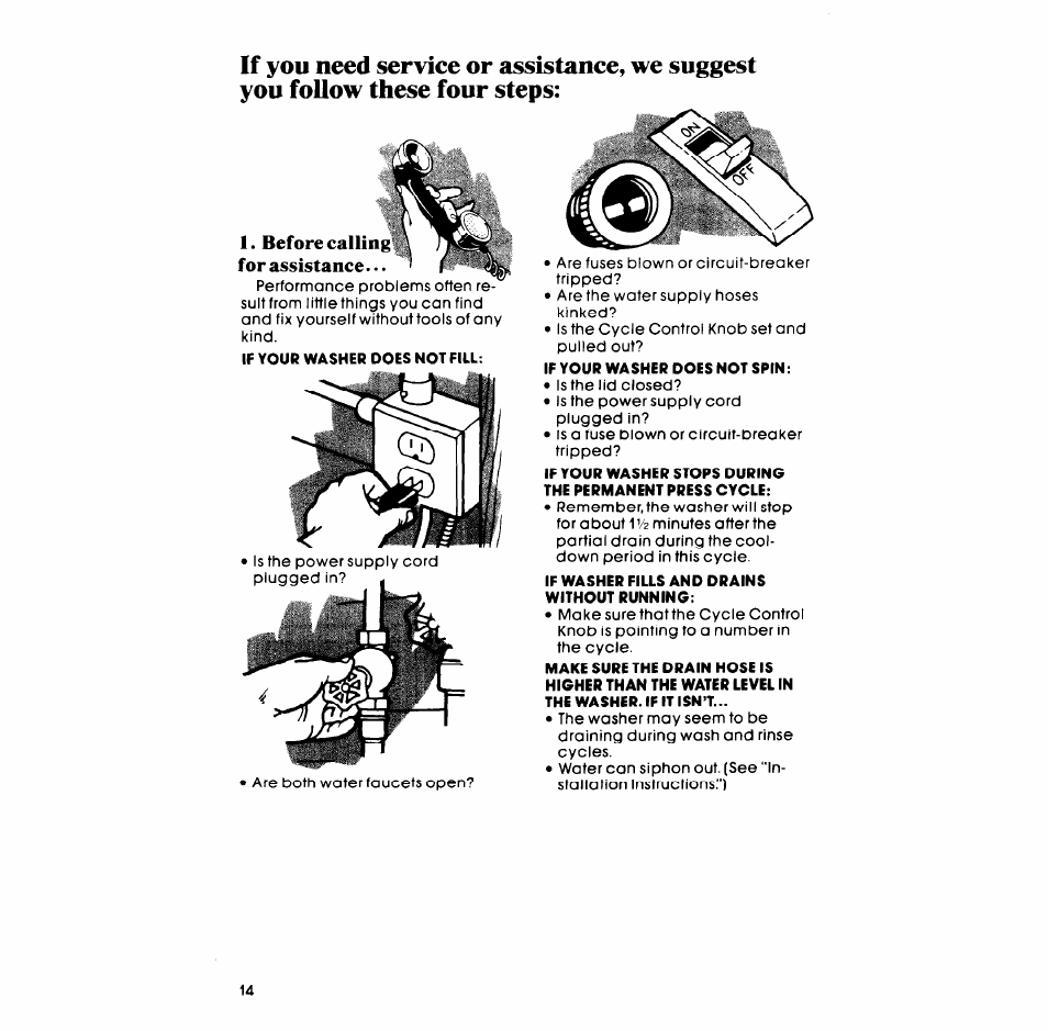 Whirlpool LA6800XM User Manual | Page 14 / 16