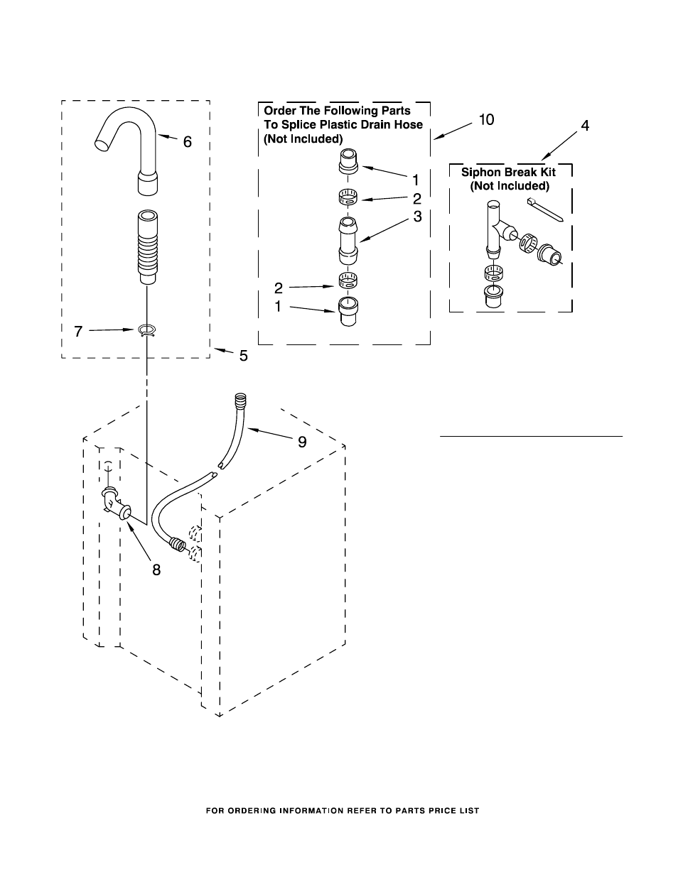 Water system, Water system parts | Whirlpool LTE5243DQ5 User Manual | Page 14 / 19