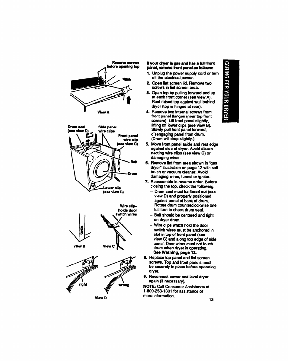 Whirlpool LE5200XT User Manual | Page 13 / 16