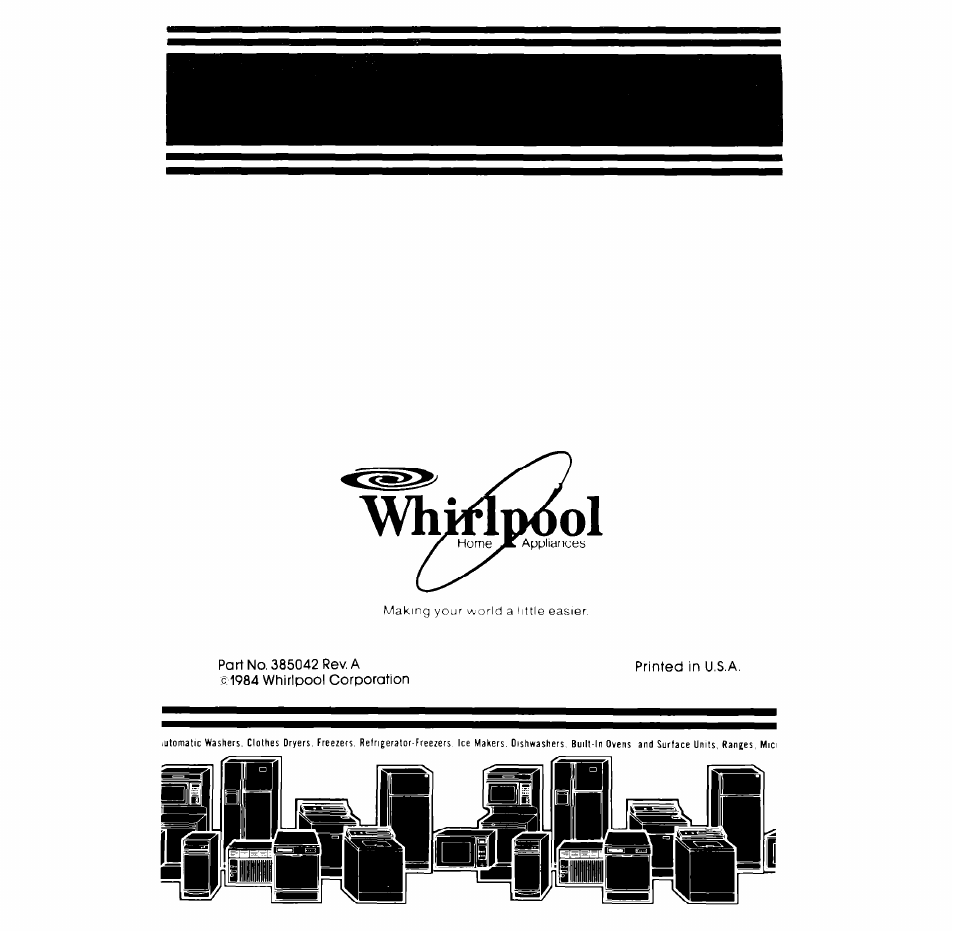 Vhirip<iol | Whirlpool LA7450XM User Manual | Page 12 / 12