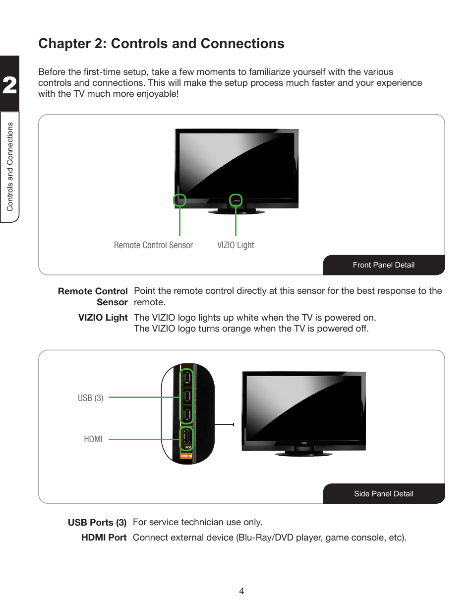 Chapter 2: controls and connections | Whirlpool XVT3D424SV User Manual | Page 16 / 74