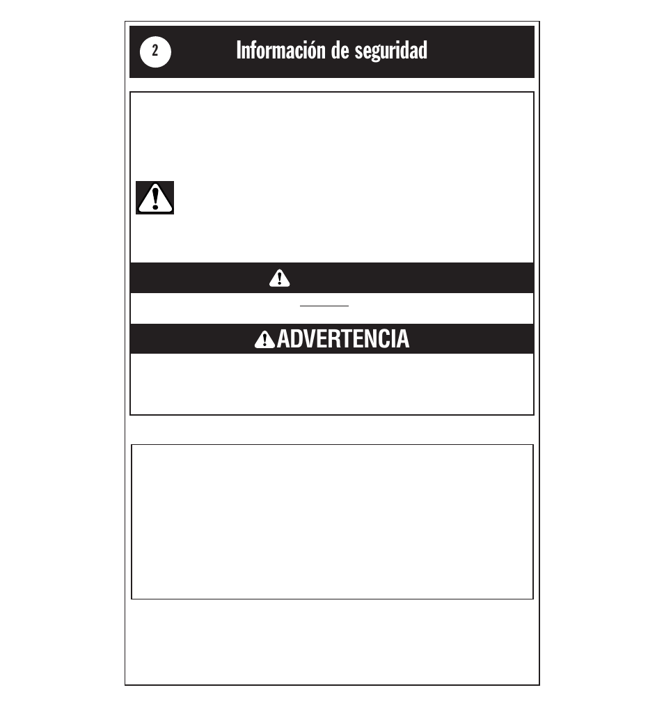 Información de seguridad, Advertencia peligro | Whirlpool AD40LJ0 User Manual | Page 14 / 24