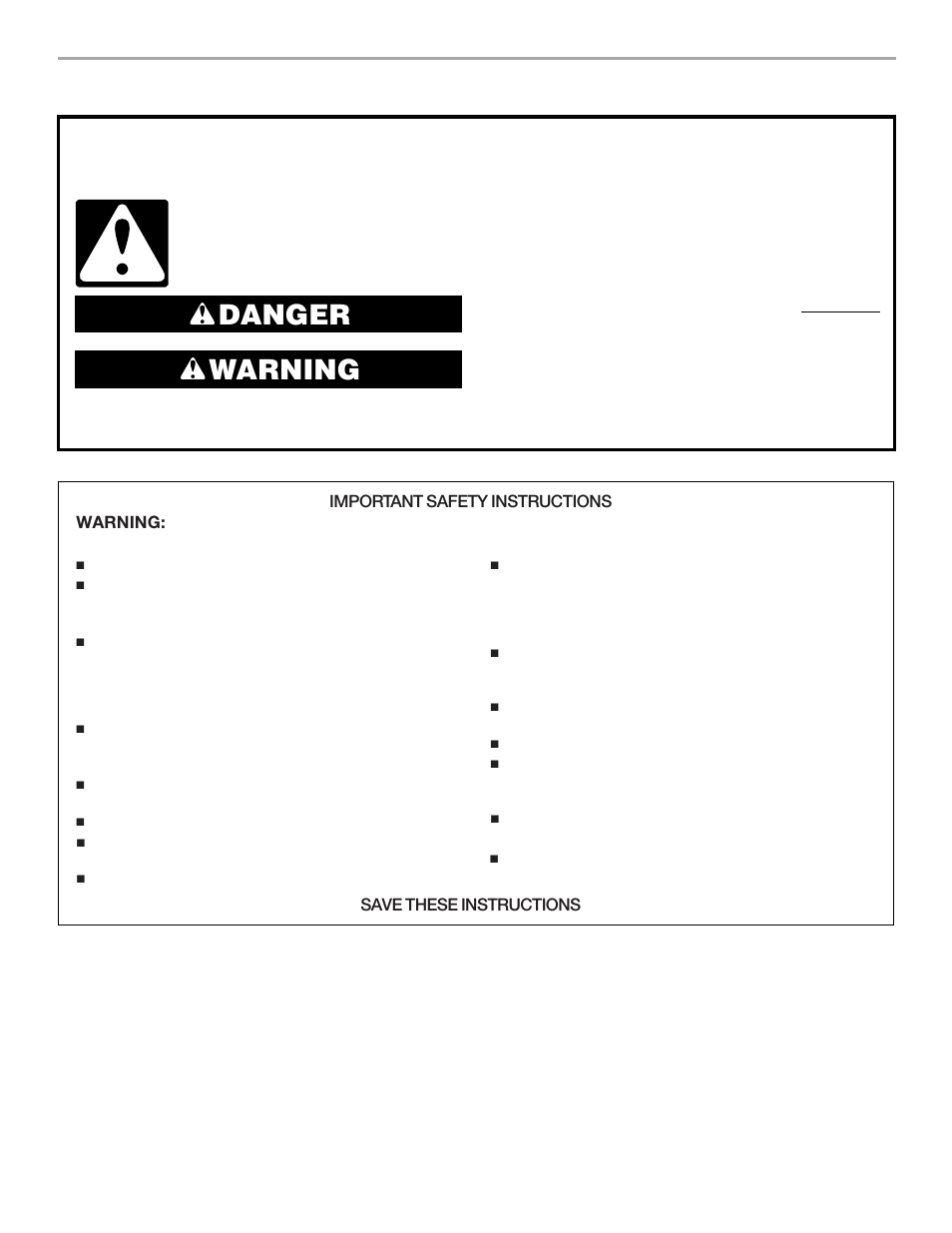 Dryer safety, Danger warning | Whirlpool ELECTRONIC ELECTRIC DRYER User Manual | Page 3 / 24