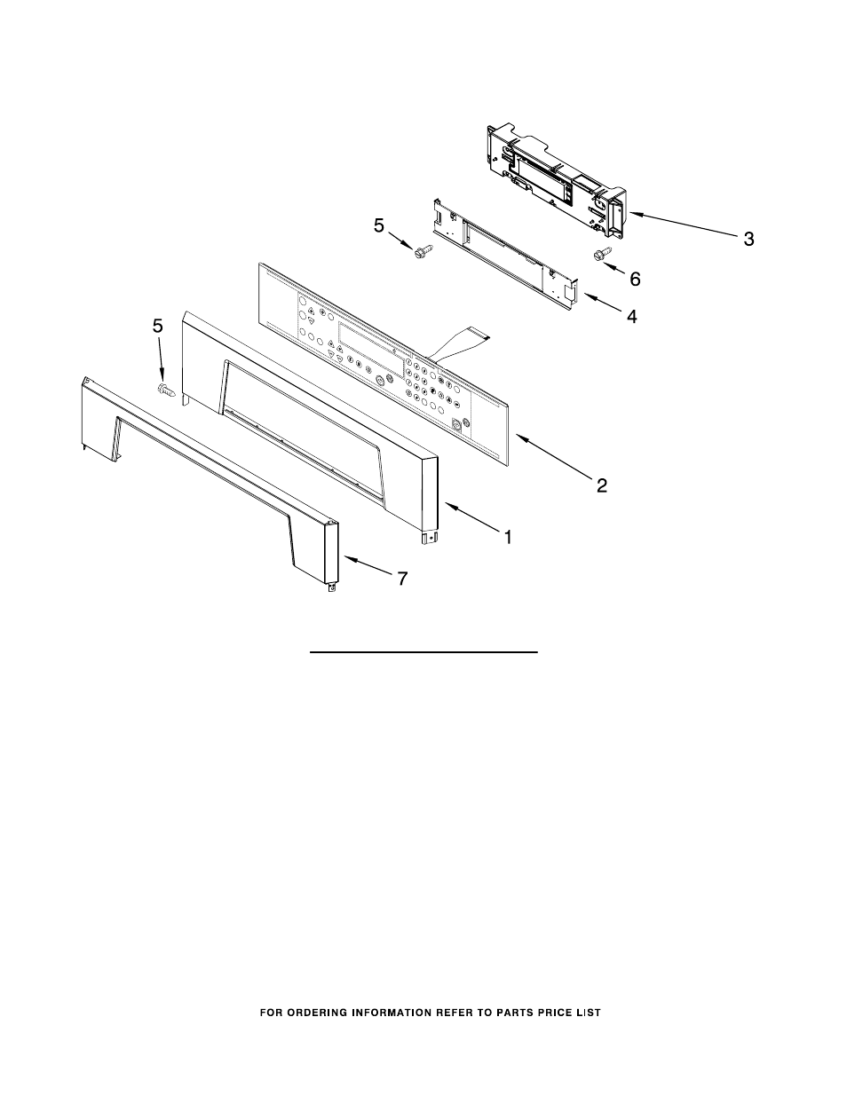 Control panel, Control panel parts | Whirlpool GBS277PRB00 User Manual | Page 3 / 7