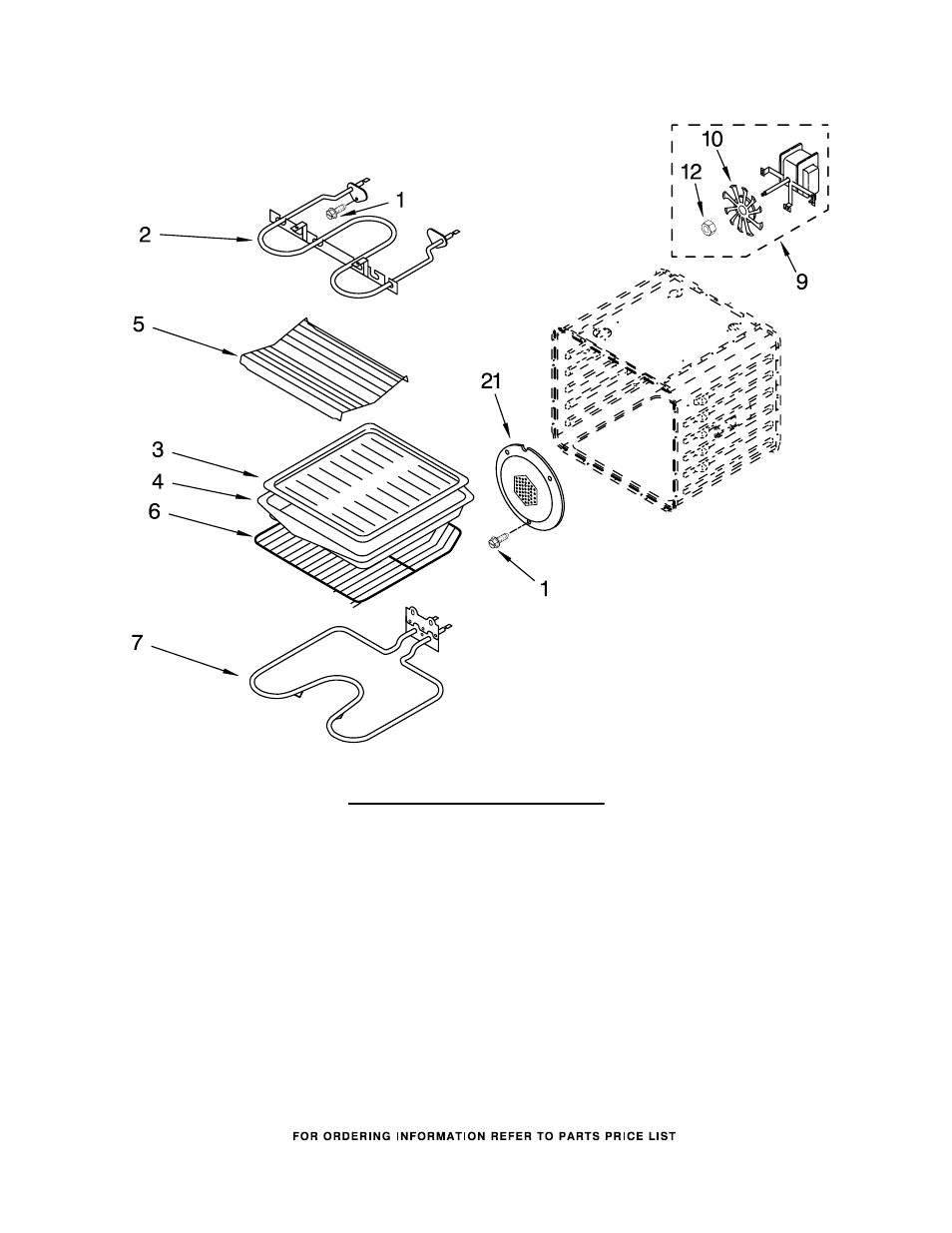 Internal oven, Internal oven parts | Whirlpool GBS277PRB00 User Manual | Page 5 / 7