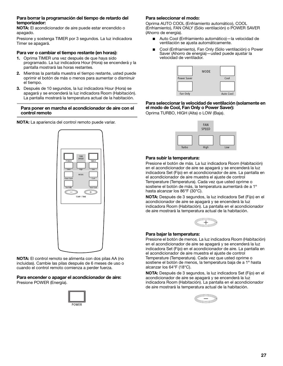 Whirlpool ACC082XR0 User Manual | Page 27 / 32